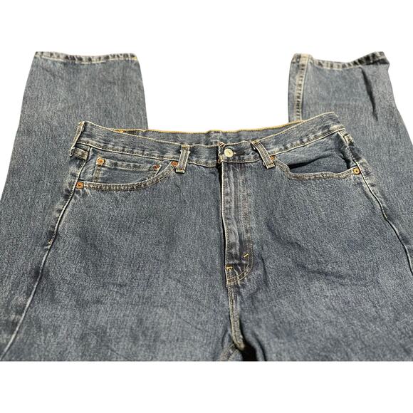 Levi's 505 Prewashed Regular Straight Leg Men's Jeans, Stonewash, Size 36x32 - Picture 6 of 7